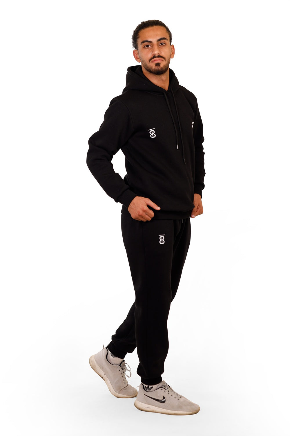 8Track Fit Black Hoodie
