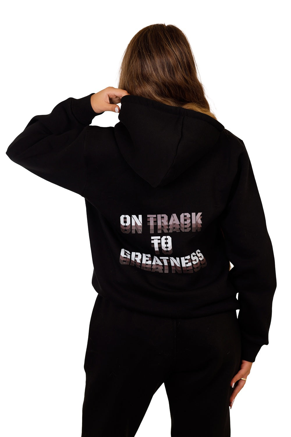 8Track Fit Black Hoodie