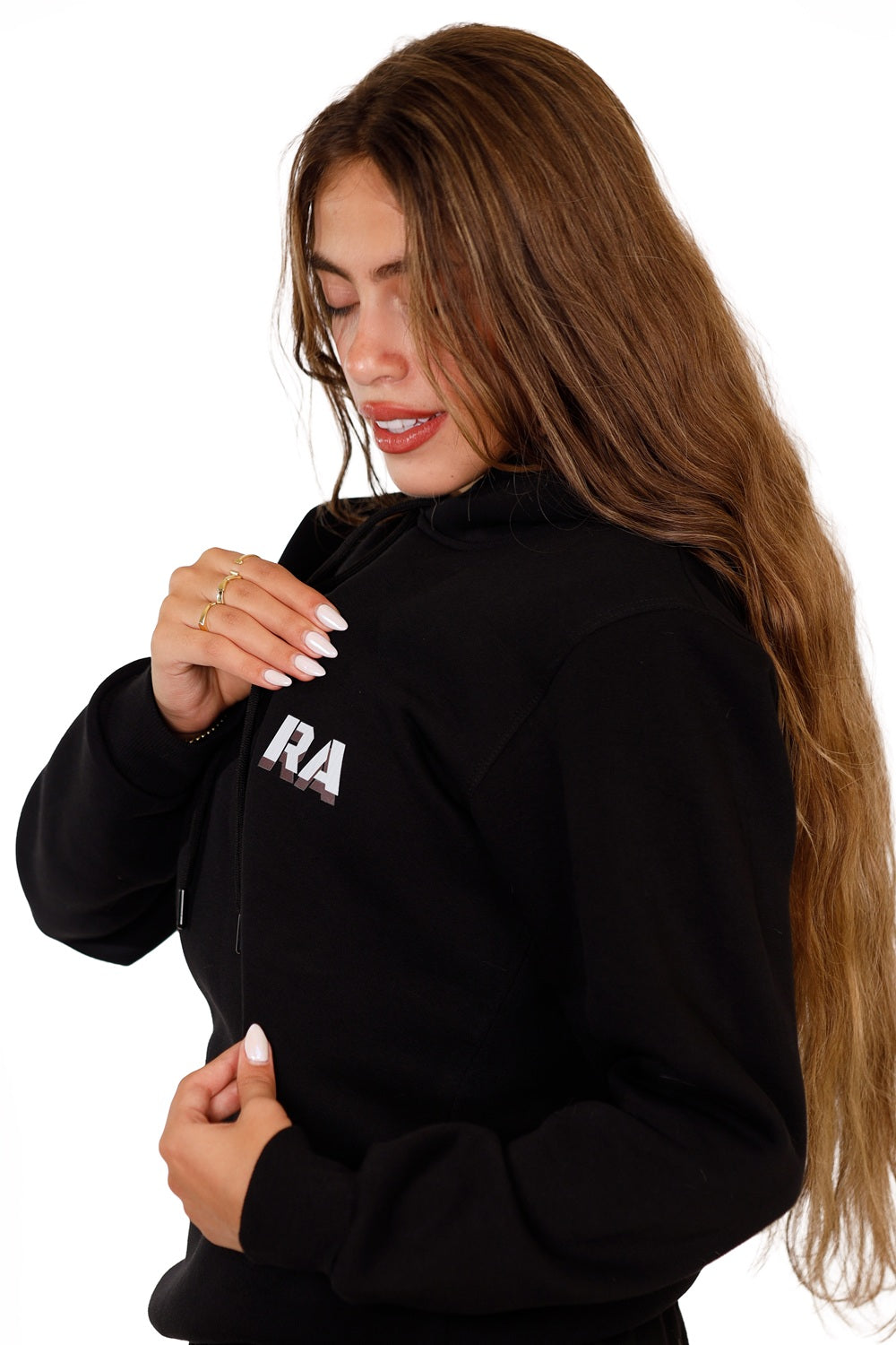 8Track Fit Black Hoodie