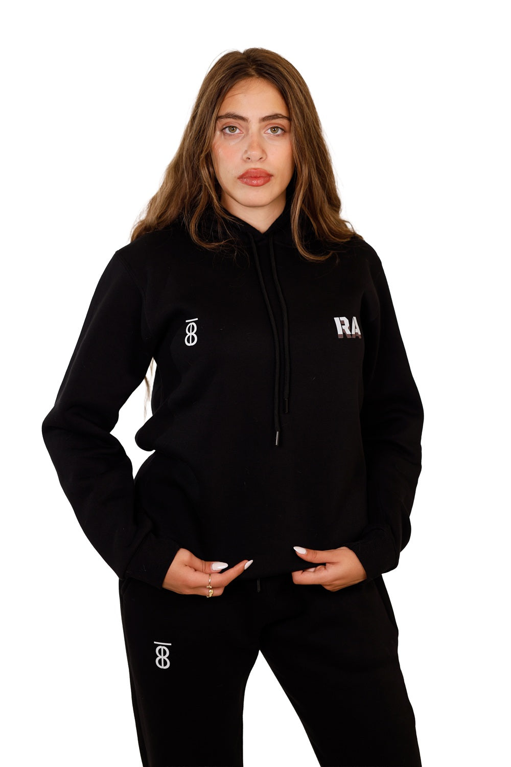 8Track Fit Black Hoodie